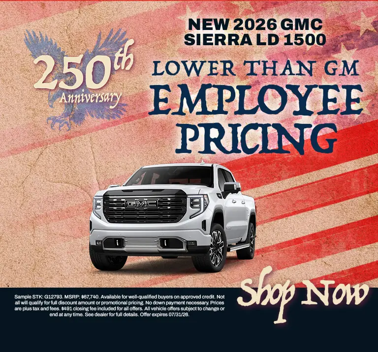 Special offer on 2026 GMC Sierra 1500 New 2026 GMC Sierra LD 1500